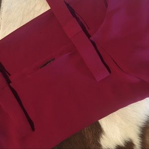 Raspberry pink off the shoulder top